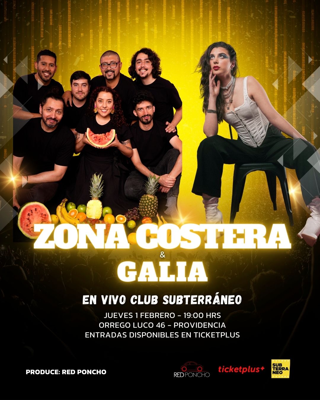 Bachata, pop y baile: Galia Y Zona Costera se presentan en Club Subterráneo